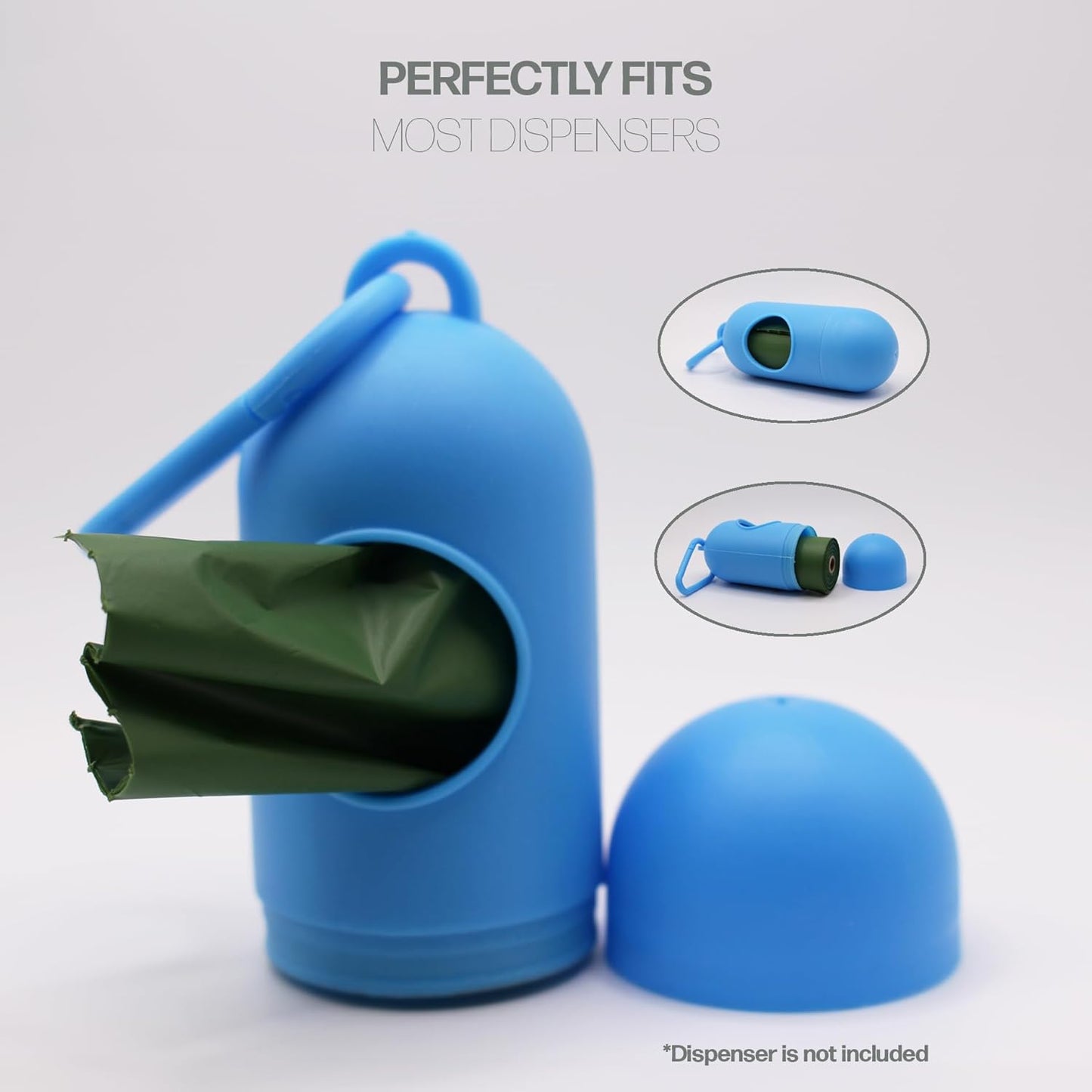 100% Certified Biodegradable Poop Bags - ASTM D6400 & OK Compost Approved, 120 Count (8 Rolls) - Leak-Proof, Extra Thick, Unscented, Plant-Based Doggy Poop Bags for Large & Small Dogs