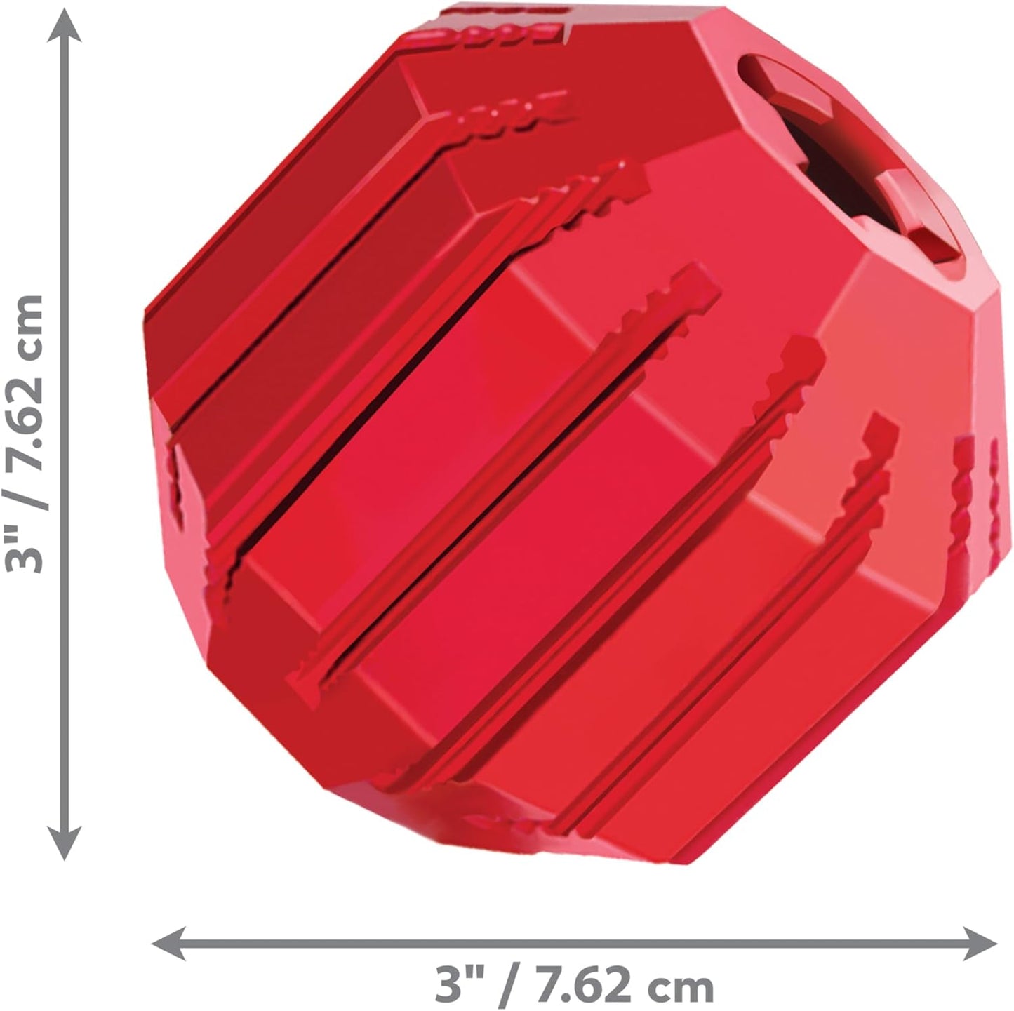 KONG Stuff-A-Ball - Durable Chew Toy for Dogs - Natural Rubber Dog Toy for Dental Health - Pet Toy for Chewing & Teeth Cleaning - Stuffable Toy for Dog Treats & Snacks - for Large Dogs