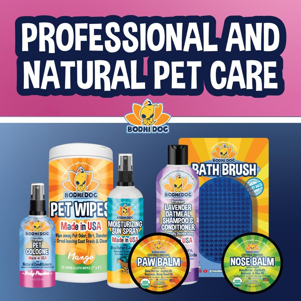 Bodhi Dog Premium Dog Cologne - Deodorizing Dog Perfume & Conditioner for Dogs & Cats - Natural Long Lasting Spray - Keeps Pets Fresh All Day - Gentle & Safe Formula, Made in USA (Baby Powder 4 Fl Oz)