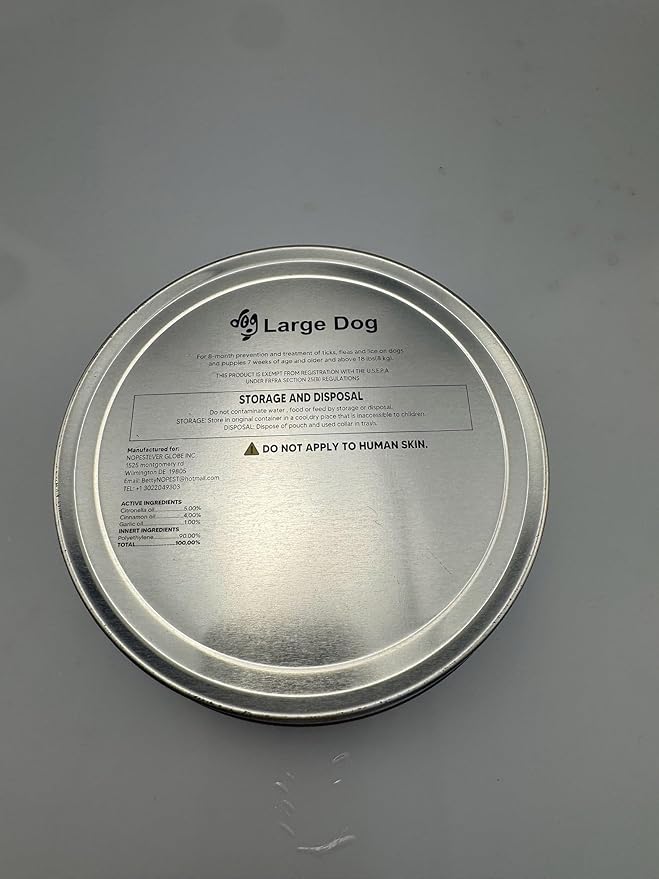 Flea Collar for Dogs, Tick and Fleas Collar for Large Dog, Adjustable Dog Tick Collars for Medium & Large Breeds, Sturdy with 8 Months Protection-Pack of 2