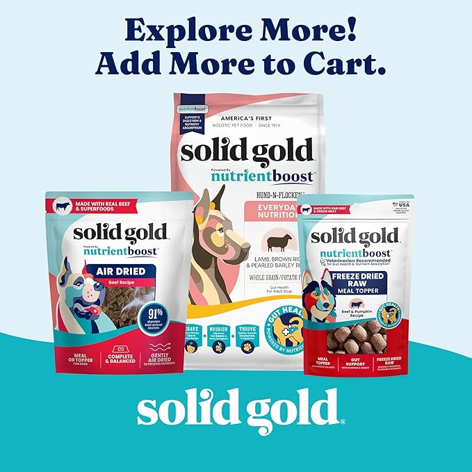 Solid Gold Beef Tripe Wet Dog Food Mix in for Adult & Senior Dogs - Helps Boost Appetite for Picky Eaters & Sensitive Stomachs - Canned Dog Food Additive for Healthy Digestion - 6 Pack/13.2oz Cans