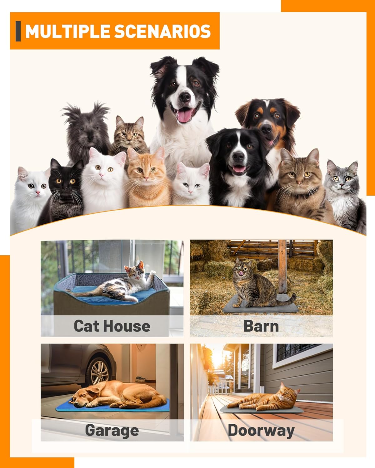 Pet Heating Pad Temperature Adjustment Anti-bite Puppy with Timer Cat Heating Pad Indoor Waterproof Pet Warming Pad Electric Heated Bed Mat Dog