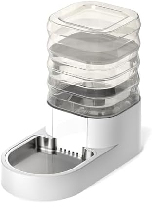 Gravity 4.5L Dog and Cat Water Bowl Dispenser, Automatic Stainless Steel Dog Water Bowl, 100% BPA-Free, Self-Filling Large Capacity Pet Water Feeder for Dogs and Cats