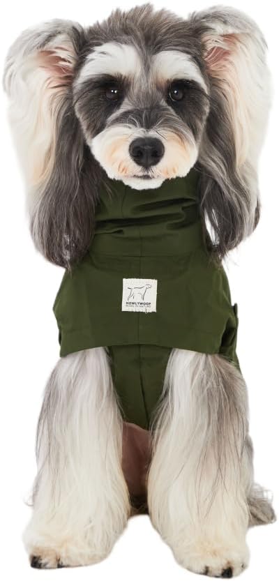 Waterproof Dog Raincoat, Hooded Raincoat for Dachshund Whippet Small Medium Large Dogs, Adjustable Dog Rain Coat Jacket (06(chest22-25'',back18-20.5''))