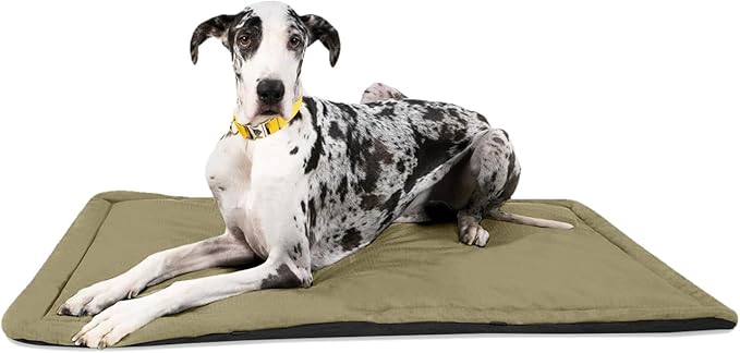 K9 Ballistics Tough Ripstop Dog Crate Pad - Durable, Machine Washable XXL Kennel & Travel Mat for XX Large Dogs, 53 x 36 Fits 54" Wire Crates, Sage Green