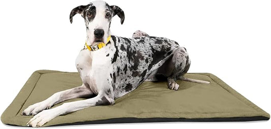 K9 Ballistics Tough Ripstop Dog Crate Pad - Durable, Machine Washable XXL Kennel & Travel Mat for XX Large Dogs, 53 x 36 Fits 54" Wire Crates, Sage Green