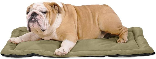 K9 Ballistics Tough Ripstop Dog Crate Pad - Durable, Machine Washable Kennel & Travel Mat for Puppies and Medium Dogs, 35 x 22 fits 36” Wire Crate, Sage Green