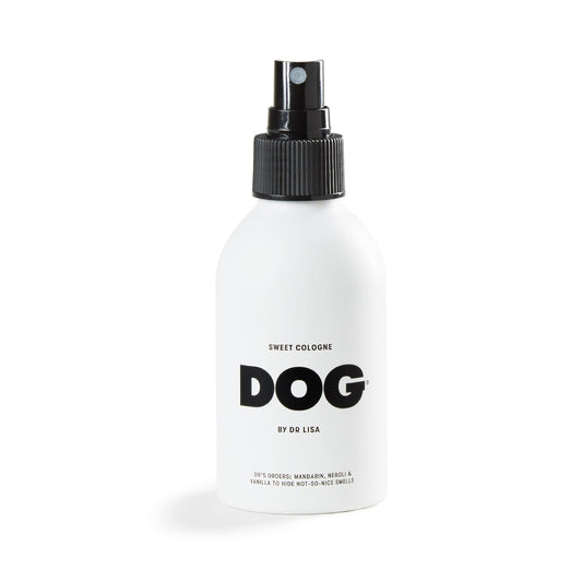 DOG by Dr Lisa - Sweet Cologne - With Mandarin, Neroli & Vanilla - Natural Dog Perfume - Pet Deodorant Spray - Plant-Based Essential Oils - Vegan - 4.2oz