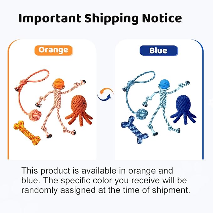 Puppy Chew Toys for Teething: Rope Dog Toys Durable Interactive Tug Play with Rubber Treat Ball for Small Medium Breed - Birthday Gift for Pet