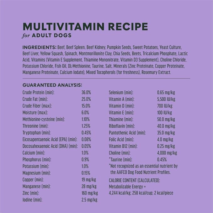 Instinct Raw Boost Mixers Multivitamin for Adult Dogs Freeze-Dried Food Topper, 5.5 oz. Bag