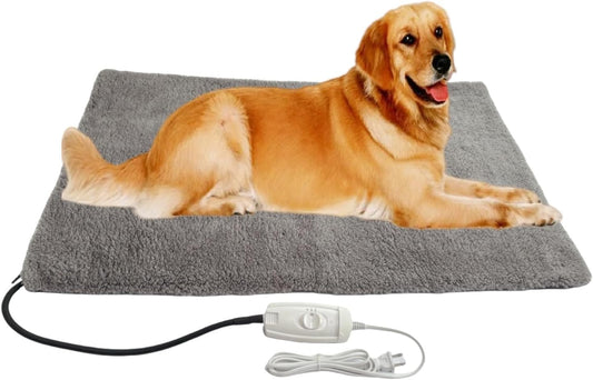 Heated Dog Bed Dog Heating Pad,Outdoor Doghouse Indoor Bed,Continuous High & Low Heater for Small Medium Pet Cat Puppy Puppies Chew Proof