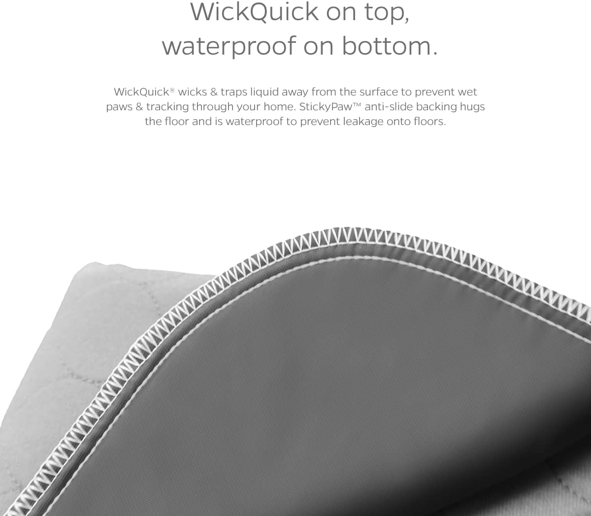 Pet Parents® Pawtect® Pads Washable Pee Pads for Dogs (2pack) of Premium Dog Pee Pads, Waterproof Puppy Pads & Reusable Dog Pads, Whelping Pads & Modern Pee Pads for Dogs (Tan/Grey, 48" Round)