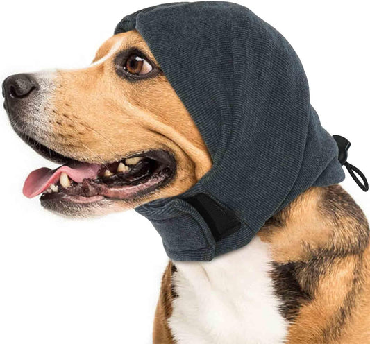 IDOMIK Dog Calming Hoodie No Shake Ear Wraps for Dogs, Quiet Head Covers for Noise Reduction & Anxiety Relief, Dog Ear Covers Muffs Head Wraps for Bath Hematoma Grooming Firework Force Drying