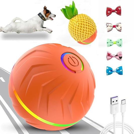 Valentines Day Gifts Interactive Dog Toys Dogs Ball,Moving Dog Toy with Touch Activated,Anti Boredom Dog Toys for Small Medium Dogs,Tough Motion Activated Automatic Vibrating Dog Ball