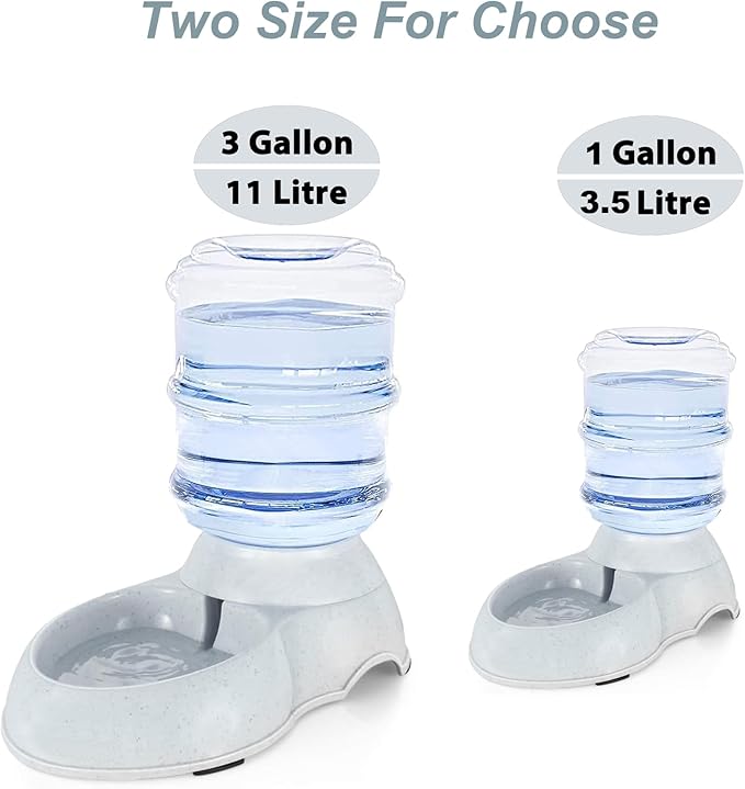 Pet Water Dispenser Station for Large Dogs and Cats,3 Gallon/11L Gravity Automatic Feeder, Cat Dog Water Fountain, Dog Water Bowl Dispenser,Large Breed Dog Drinking Fountain