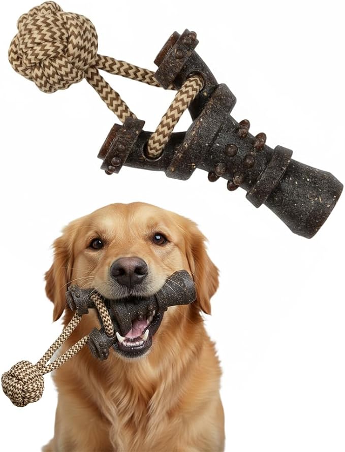 Rugged Rope Tug Toy for Multiple Dogs - Durable Chew Toy Promotes Dental Care and Reduces Boredom