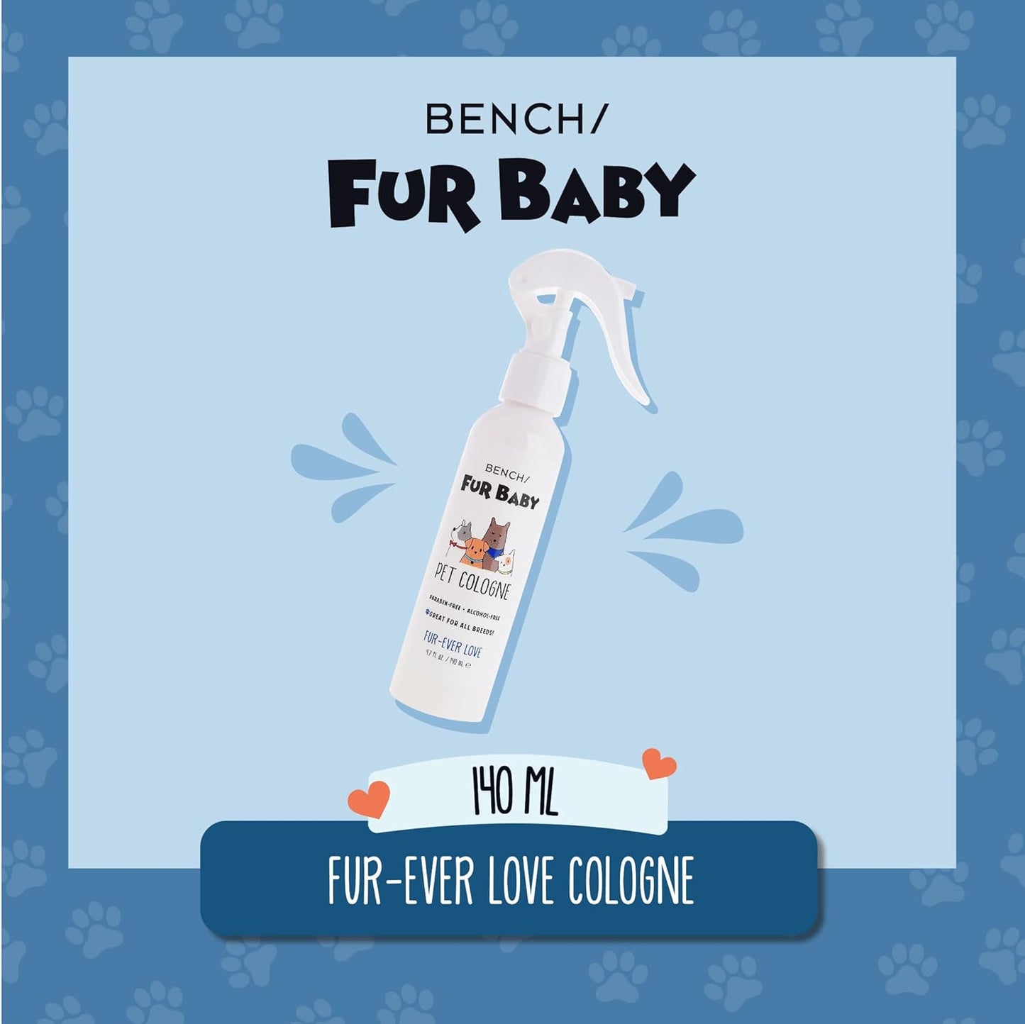 Bench Fur Baby Pet Cologne 140 ml (Aromatic - Floral - Fougere)