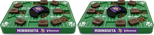 Pets First NFL Minnesota Vikings Puzzle, Interactive Dog Treat Puzzle Toy (Pack of 2)