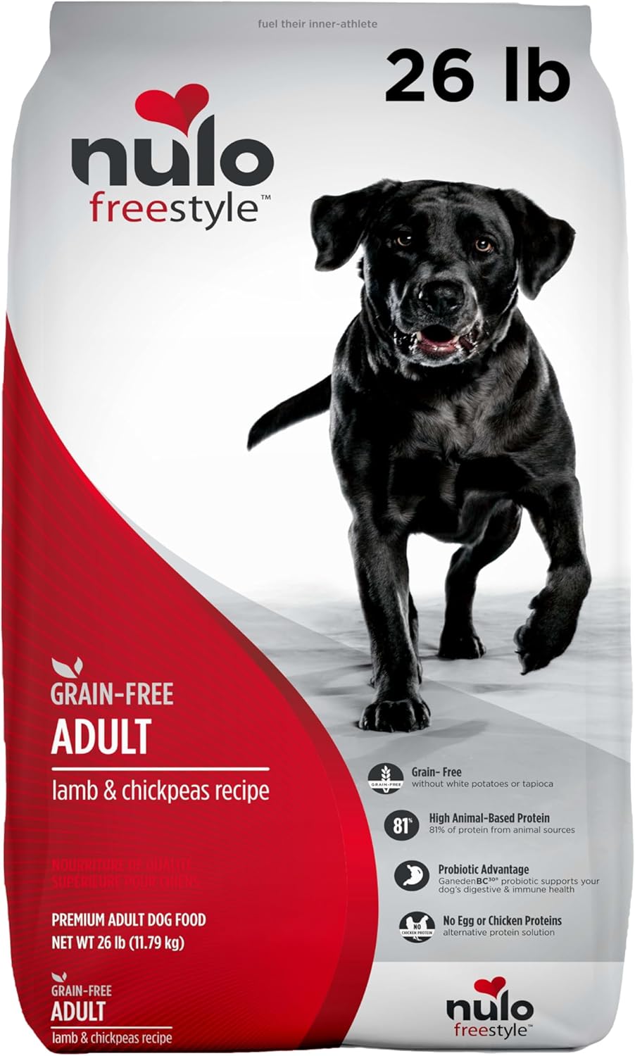Nulo Freestyle Adult Dog Food, Premium All Natural Grain-Free Dry Small Kibble Dog Food, with BC30 Probiotic for Healthy Digestion, and High Animal-Based Protein with no Chicken or Egg Alternatives