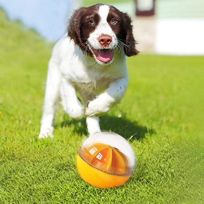 Dog Treat Ball, Interactive Squeaky Mental Stimulation Toys, Slow Feeder Puzzle Toys for Medium/Large Dog Breeds