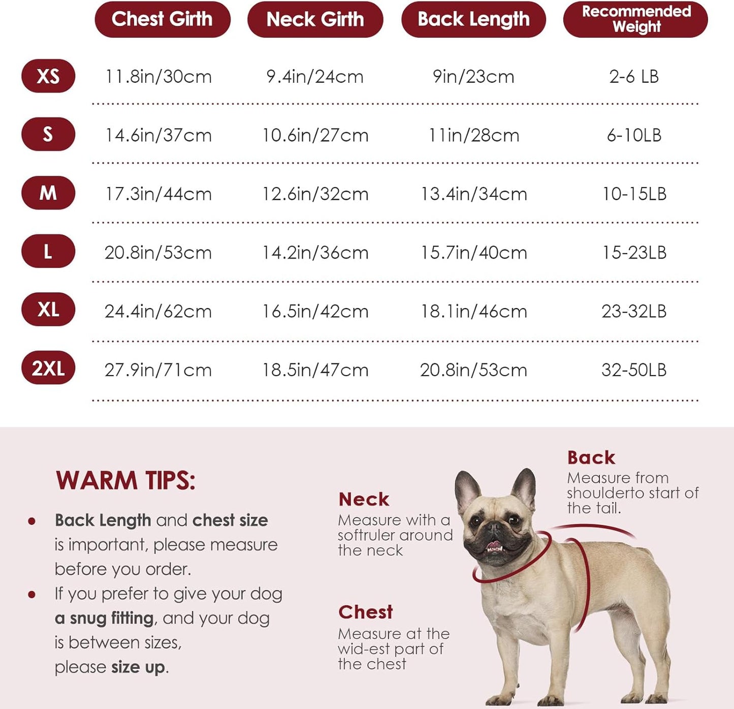 KOESON Dog Sweaters, Warm Medium Dog Sweater Girl and Boy, Turtleneck Christmas Sweaters for Medium Size Dogs, Easy On Pet Xmas Sweaters with Sleeves for Beagle, Dachshund, Boston Terrier, Red, M