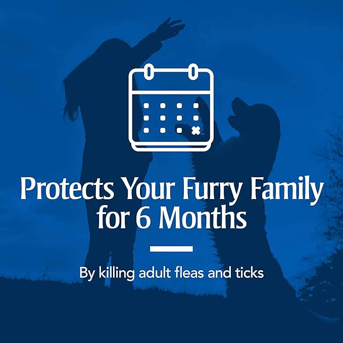 PetArmor Flea & Tick Collar for Dogs, Kills Fleas & Ticks, Long Lasting Protection for 6 Months, Water Resistant, One Size Fits All.