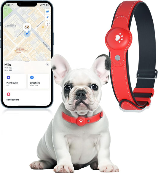BONSO 2-in-1 GPS Tracker for Dogs: Smart Collar with Real-Time Location, No Monthly Fee, Unlimited Range (iOS Only) GPS Tracker Dog Collar- Ideal for Small, Medium Large Dogs(Tracker Included)