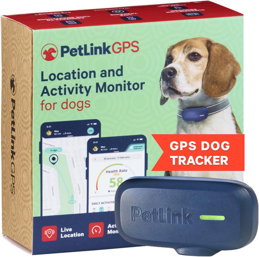 PetLink GPS Dog Tracker - Real-time Pet Tracker Collar - Waterproof Dog GPS Tracker with Virtual Fence