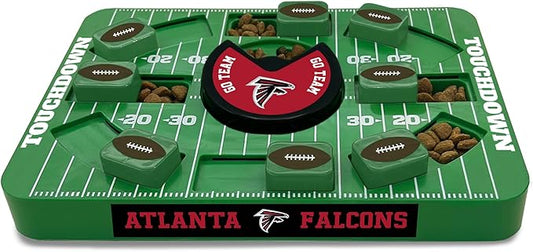 Pets First NFL Atlanta Falcons Large Puzzle Toy, New Size, Interactive Dog Treat & Slow Feeding Toy