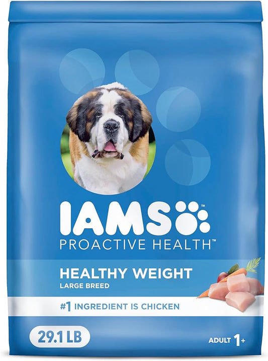 IAMS Proactive Health Healthy Weight Control Large Breed Adult Dry Dog Food with Real Chicken, 29.1 lb. Bag
