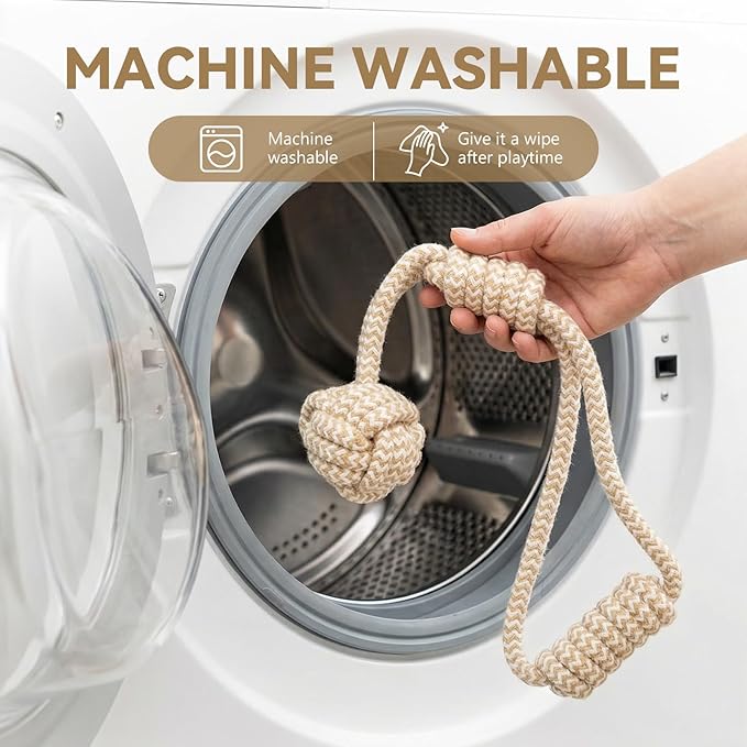 Puppy Chew Toys for Teething Relief, Dog Rope Toys for Small and Medium Dogs, Dental Chew Rope for Training, M Size