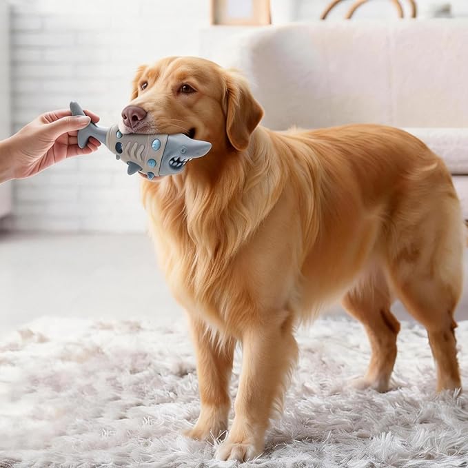 Dog Toys for Aggressive Chewers - Indestructible TPR Material with Treat Holes for Puppy Teething, Boredom Relief & Mental Stimulation - Tough Toy for Small, Medium, Large Breeds