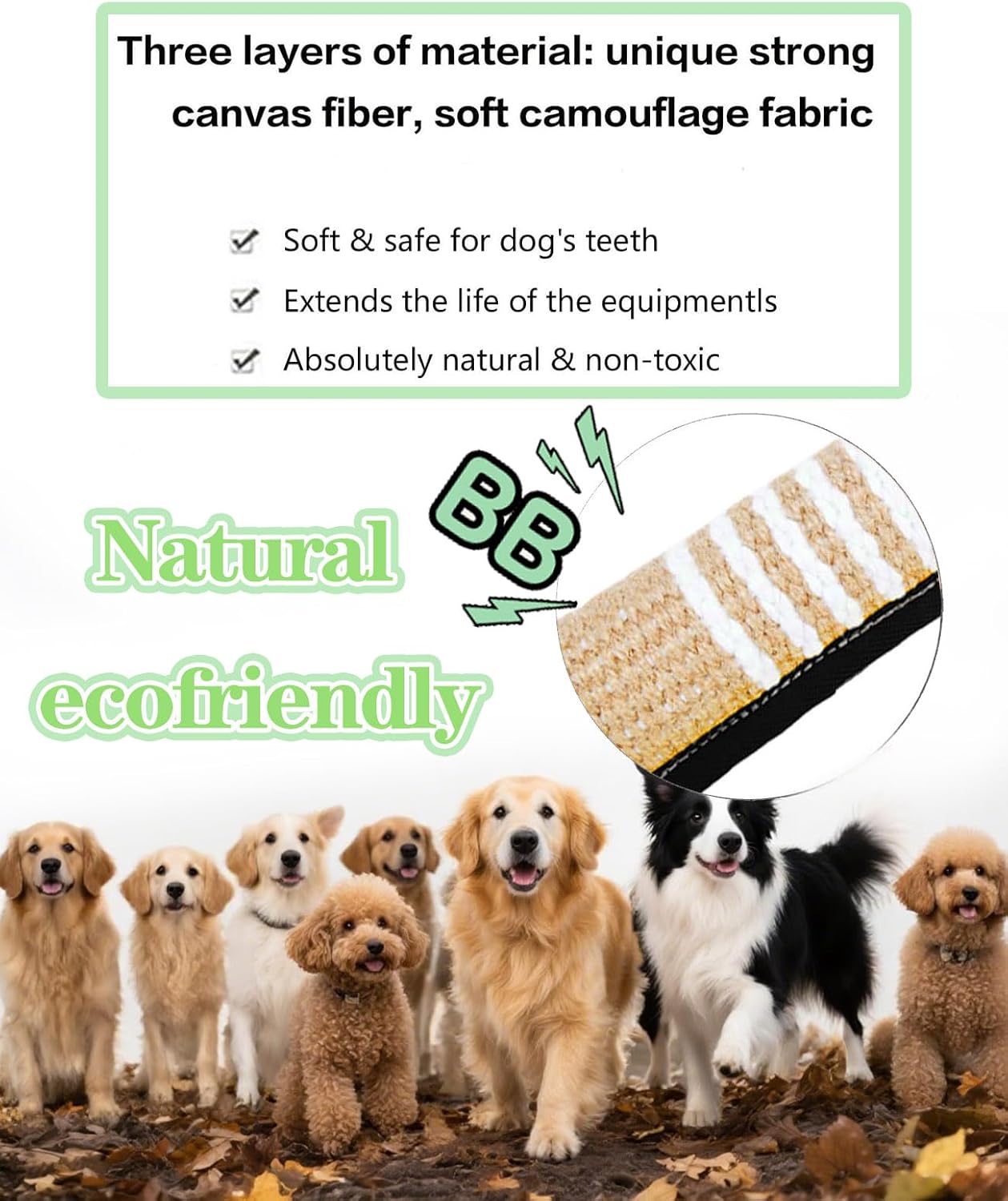 Clysoru Tug Toy for Dogs Squeaky Toy with 2 Strong Handles Lasting Training Equipment Puppy to Large Dog Interactive Toys of War Pull Indestructible Rope Pet Crinkle Teething (Flower)