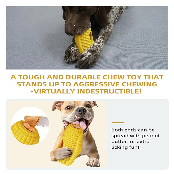 Multi-Functional Interactive Dog Toys for Aggressive Chewers, Indestructible Dog Toys for/Medium/Large Breeds,Frozen Dog Treat Holder to Keep Them Busy,Reduces Anxiety(Pack of 2)