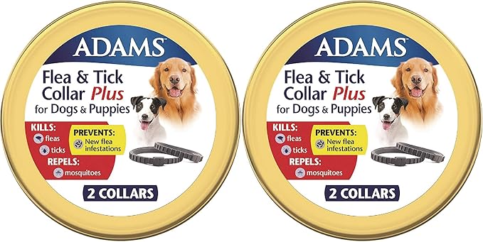 Adams Flea & Tick Collar Plus For Dogs & Puppies