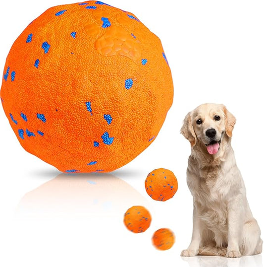 TVM Interactive Dog Toys Ball, Automatic Moving, Bouncing Chew Toys, E-TPU Material, Suitable for Large and Medium-Sized Dogs, Used for Boredom Relief and Daily Training (Orange) (Orange)