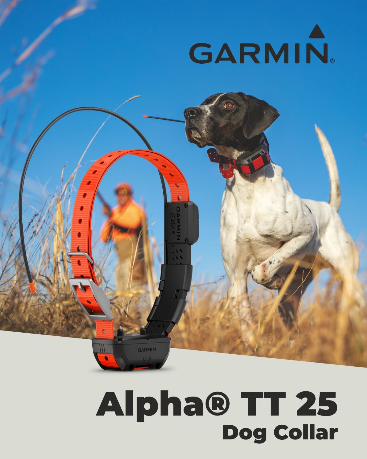 Wearable4U - Garmin Alpha TT 25 GPS Dog Tracking Collar with Leash and Whistle Bundle