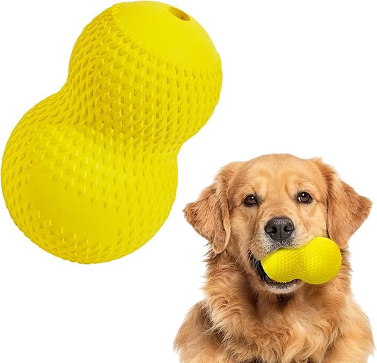 Natural Rubber Dog Chew Toy, Tough Gourd Dog Toy for Aggressive Chewers, Milk-Scented Interactive Dog Toy for Medium & Large Dogs to Chew, Tug & Fetch