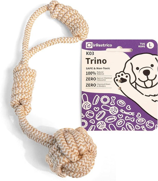 Puppy Chew Toys for Teething Relief, Dog Rope Toys for Small and Medium Dogs, Dental Chew Rope for Training, L Size