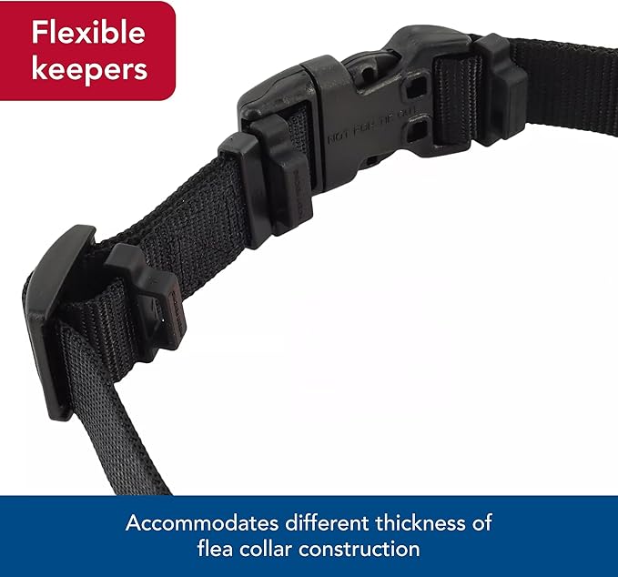 Coastal Pet SecureAway Collar Protector for Flea Collars - Adjustable pet Accessory - Protective Flea Collar for Dogs & Puppy - Multi Paws, 5/8" x 10-14"