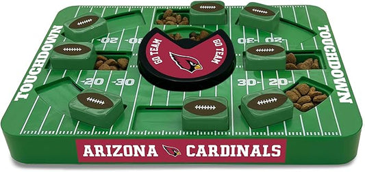Pets First NFL Arizona Cardinals Large Puzzle Toy, Dog Puzzle Treat Toy, New Large Size, Interactive Dog Treat Toy, Dog Slow Feeding Toy