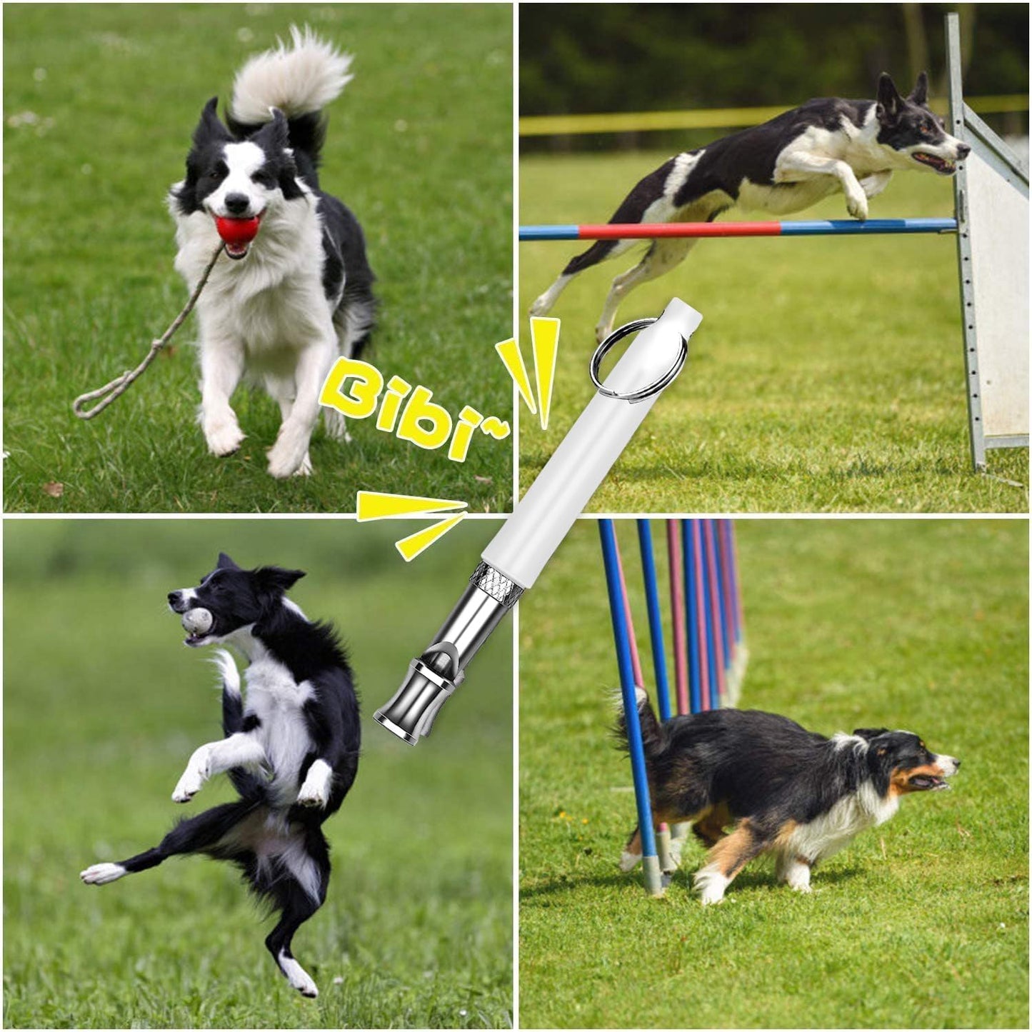 White Dog Whistle to Stop Barking Neighbors Dog,Adjustable Ultrasonic Silent Dog Whistle