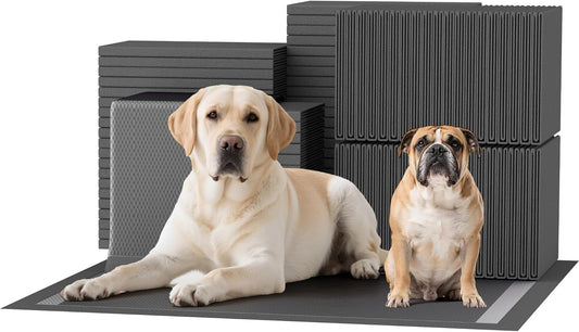 Bulubaky Charcoal Super Absorbency Puppy Pads, Activated Carbon Odor-Control XXXL 36"x36" Leak-Proof Pet Training Pee Pads, Disposable Potty Pads for Dogs Cats, Rabbits