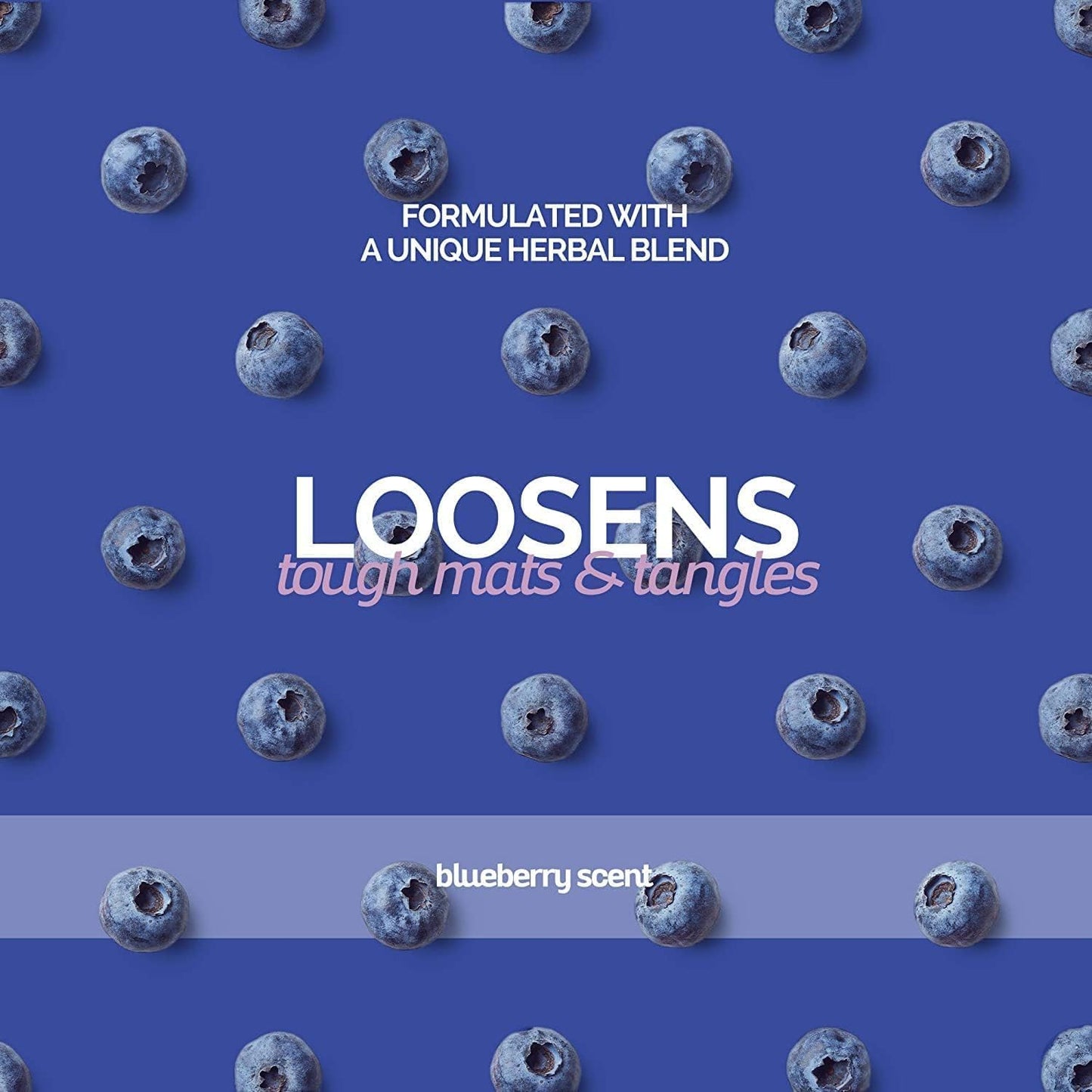 Bark2Basics Blueberry D-Mat Dog Conditioner, 16 oz - Natural Ingredients, Multi-Purpose, Static Eliminating, Loosens Tough Mats and Tangles, Aids in deShedding