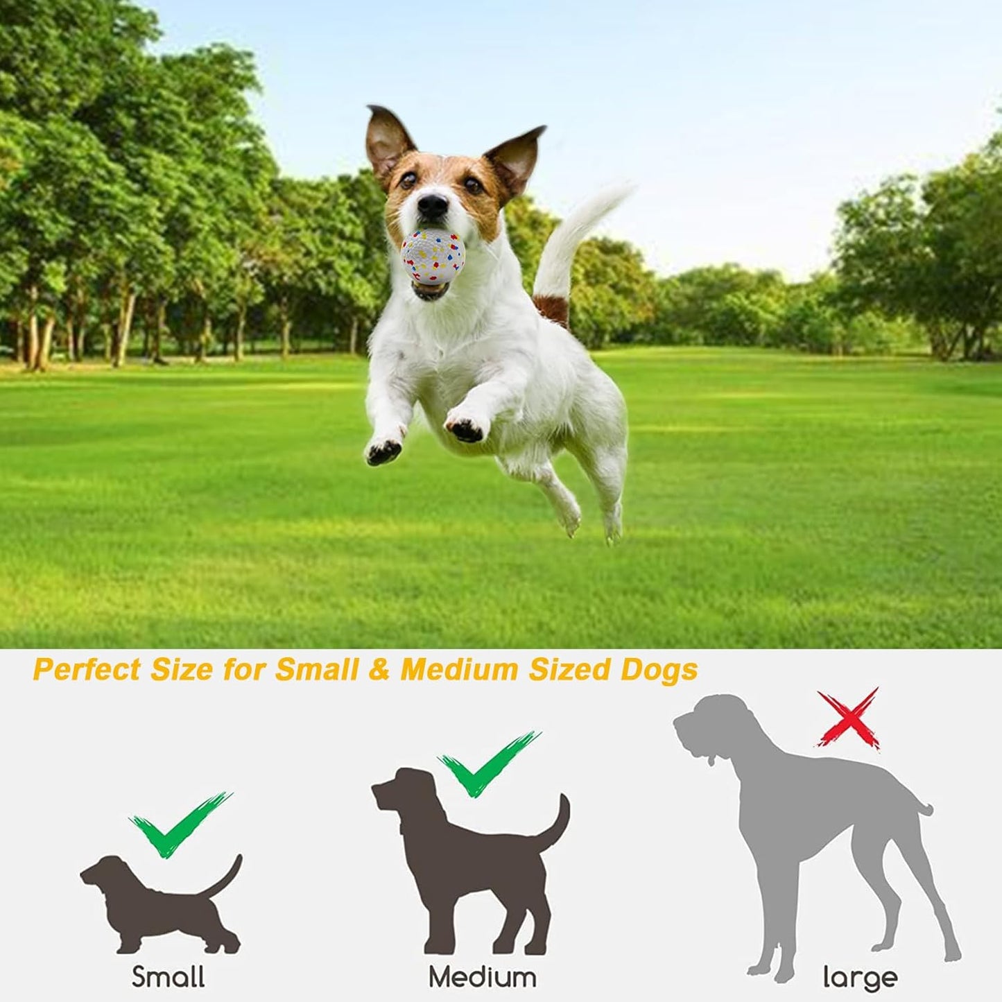 Automatic Ball Launcher for Dogs with Random Mode, 3 Settings to 45FT, Rechargeable Dog Ball Thrower with 4 ETPU Tennis Balls for Small Medium Breeds