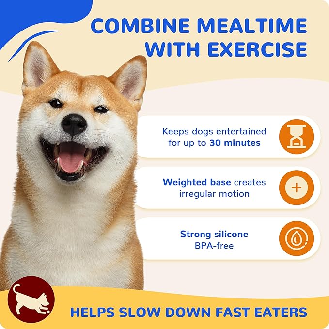 Elevon Dog Puzzle Toy, Adjustable Treat Dispenser, Interactive Enrichment Toy for Brain Stimulation, Dog Treat Toys Dog Chew Toys to Keep Them Busy, Slow Feeder - Ideal Gift for Cats and Dogs