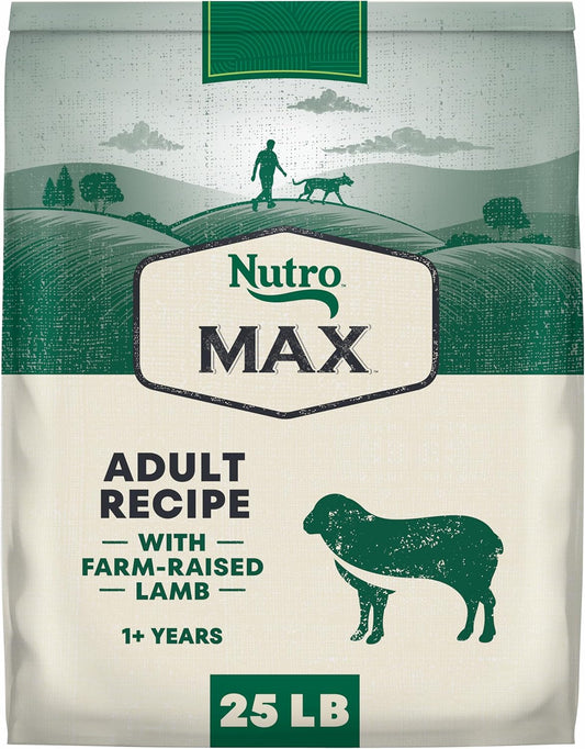 Nutro Max Adult Dry Dog Food with Lamb, 25 lb. Bag