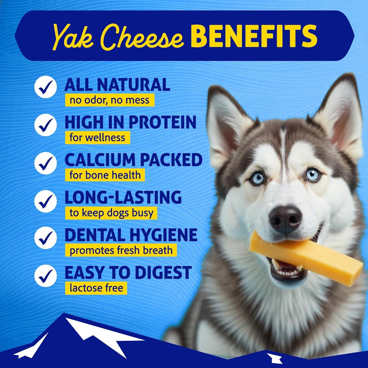 Himalayan Dog Chew Original Yak Cheese Chew, Bacon, 1 Medium Stick, 2.3 oz, Gluten Free, Healthy Treats, Grain & Lactose Free 100% Natural, Long Lasting, for Dogs Under 35 lbs