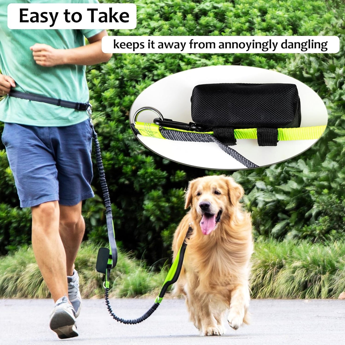 (2 Pack) Dog Poop Bag Holder, Poop Bag Holders for Leashes, CAKOVANO Doggie Waste Bag Dispenser Small Doggy Poop Bag Zipper Pouch with Carabiner Clip with 4 Rolls of Pet Trash Bags, Black