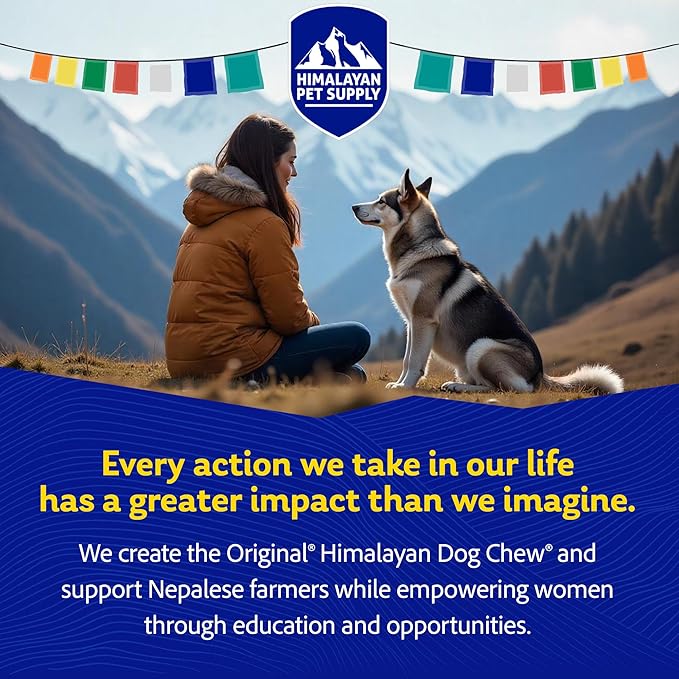 Himalayan Dog Chew Original Yak Cheese Chew, Peanut Butter, 1 Large Stick, 3.3 oz, Gluten Free, Healthy Treats, Grain & Lactose Free 100% Natural, Long Lasting Chews for s Under 55 lbs